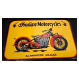 Indian Motorcycles Authorized Dealer Tin Sign