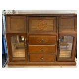 Wooden Jewelry Box with Carved Floral Accents
