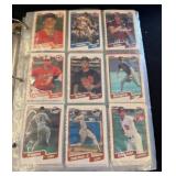 Binder with Assorted Sports Trading Cards