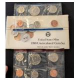 1988 U.S. Mint Uncirculated Coin Set