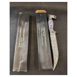 2 Decorative Dragon Knives with Sheath