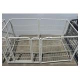White Metal Folding Pet Playpen