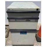 Metal Filing Cabinet with Three Drawers