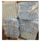 Blue Disposable Underpads in Packaging