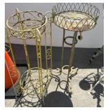 Two Decorative Metal Plant Stands