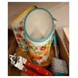 Pioneer Woman Floral Utensil Holder & Tools