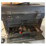 Plastic Fishing Tackle Box With Contents