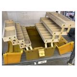 Plano 3-Tray Tackle Box in Yellow/Brown Plastic