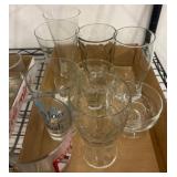 Glassware Including Various Shapes