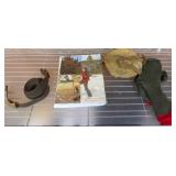 Boy Scouts Items: Booklet, Belt, Canteen, Socks