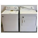 Amana Washer and Dryer Set, White Finish