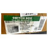 Metal Two-Gang Masonry Switch Boxes