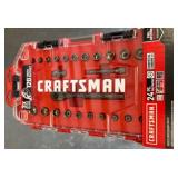 Craftsman 24-Piece Gunmetal Chrome Mechanics Set