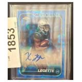 Topps Chrome Xavier Legette Autograph Card