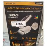 Farpoint Night Beam Spotlight, Solar, Motion Senso