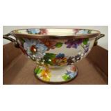 Mackenzie-Childs Floral Colander With Handles