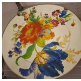 Mackenzie-Childs Floral Ceramic Plate