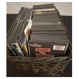 Basket of Copied DVDs and Movie Cases