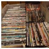 DVDs in Plastic Bin