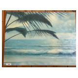 Tropical Beach Scene Painting on Canvas