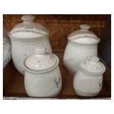 Tienshan stoneware Canister Set with Goose Motif