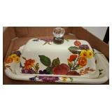 MacKenzie-Childs Floral Butter Dish