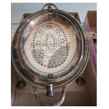 H&H Silver-Plated Roll-Top Butter Dish