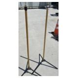 Training Poles with Metal Bases