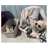 Large Halloween Skeleton Decor with Accessories