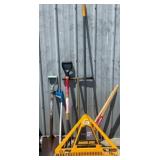 Garden Tools Including Rakes and Shovels