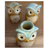 Owl Ceramic Salt and Pepper Shakers