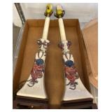 Ceramic Table Lamps with Grape Motif