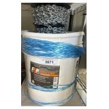 Bucket With Polypropylene Rope and Metal Chain