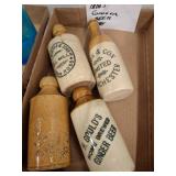 1800s Stoneware Ginger Beer Bottles