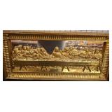 Gold-Toned Last Supper Wall Hanging