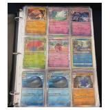 Binder With Assorted Pokemon Trading Cards