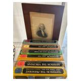 Jefferson Books and Framed Portrait