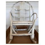 White Painted Bentwood Rocking Chair