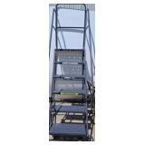 Tri-Arc Steel Rolling Safety Ladder