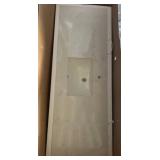 66ï¿½22 Inch White Vanity Top with Integrated Sink