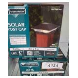 Veranda Solar Post Cap Lights, Bronze Finish