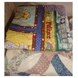 Two Patchwork Quilts with Varied Patterns