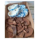 Lot: Cloud Crocs and Braided Sandals