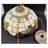 Stained Glass Fruit Motif Ceiling Light Shade
