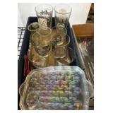 Glassware Including Beer and Vintage Designs