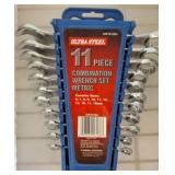 Ultra Steel 11-Piece Metric Wrench Set