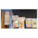 Pokemon Trading Cards and Two CGC Graded Cards