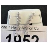 Two Pairs of 925 Silver Earrings with Stones