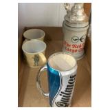 Beer Steins and Military-Themed Mugs