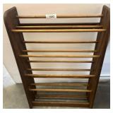 Wooden Wall-Mounted Rack With Rods